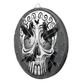 Schedel Halloween Decoratieve Calaveras Dartbord (Voorkant Rechts)