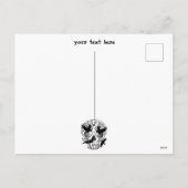 Schedel Halloween Decoratieve Calaveras Feestdagenkaart (Achterkant)