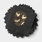 Schedel Halloween Decoratieve Calaveras Folie Servetten (Insitu (Gestapeld))