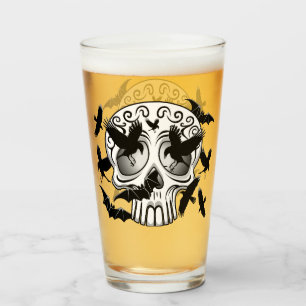 Schedel Halloween Decoratieve Calaveras Glas