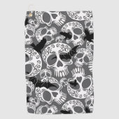 Schedel Halloween Decoratieve Calaveras Golfhanddoek (Voorkant)