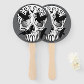 Schedel Halloween Decoratieve Calaveras Handwaaier (Voorkant en achterkant)