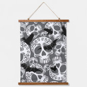 Schedel Halloween Decoratieve Calaveras Hangend Wandkleed (Voorkant)