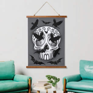 Schedel Halloween Decoratieve Calaveras Hangend Wandkleed