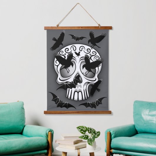 Schedel Halloween Decoratieve Calaveras Hangend Wandkleed (Woonkamer)