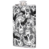 Schedel Halloween Decoratieve Calaveras Heupfles (Links)