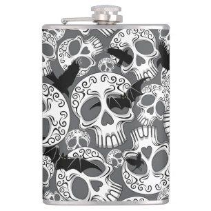 Schedel Halloween Decoratieve Calaveras Heupfles