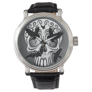 Schedel Halloween Decoratieve Calaveras Horloge