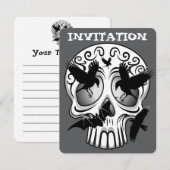 Schedel Halloween Decoratieve Calaveras Kaart (Voorkant / Achterkant)