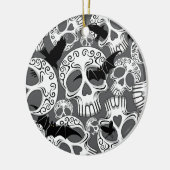 Schedel Halloween Decoratieve Calaveras Keramisch Ornament (Links)