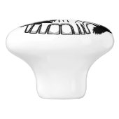 Schedel Halloween Decoratieve Calaveras Keramische Knop (Zijkant)