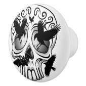 Schedel Halloween Decoratieve Calaveras Keramische Knop (Rechts)