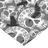 Schedel Halloween Decoratieve Calaveras Korte Tafelloper (Hoek)