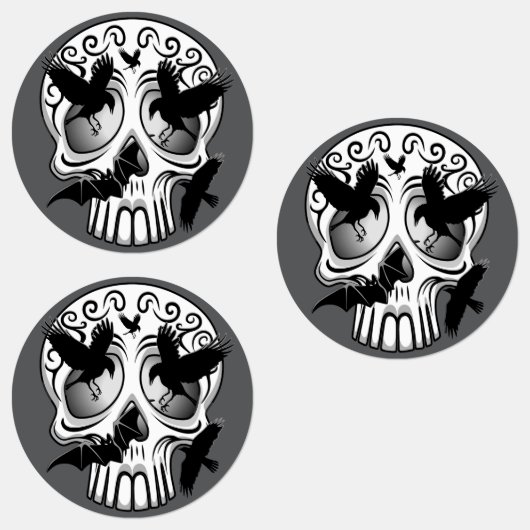 Schedel Halloween decoratieve Calaveras Labels (Groep)
