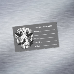 Schedel Halloween Decoratieve Calaveras Magnetisch Visitekaartje