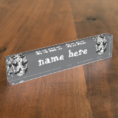 Schedel Halloween Decoratieve Calaveras Naambordje (Zijkant)