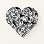 Schedel Halloween Decoratieve Calaveras Notitieboek (Achterkant)