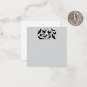 Schedel Halloween decoratieve Calaveras Notitiekaartje (Voorkant / Achterkant in situ)