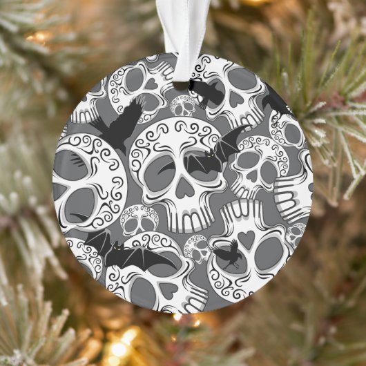 Schedel Halloween Decoratieve Calaveras Ornament (Boom)