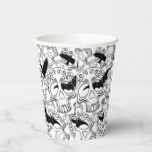 Schedel Halloween Decoratieve Calaveras Papieren Bekers (Rechts)