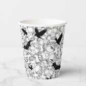Schedel Halloween Decoratieve Calaveras Papieren Bekers (Voorkant)