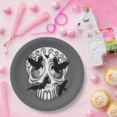 Schedel Halloween Decoratieve Calaveras Papieren Bordje (Feest)