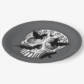 Schedel Halloween Decoratieve Calaveras Papieren Bordje (Gekanteld)