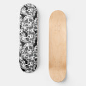 Schedel Halloween Decoratieve Calaveras Persoonlijk Skateboard (Voorkant)