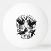 Schedel Halloween Decoratieve Calaveras Pingpongbal (Achterkant)