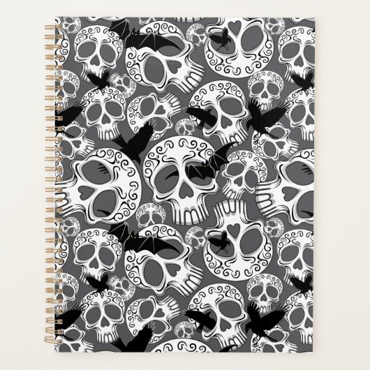 Schedel Halloween Decoratieve Calaveras Planner (Voorkant)