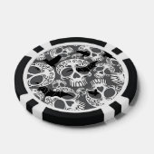 Schedel Halloween Decoratieve Calaveras Poker Chips (Enkel)