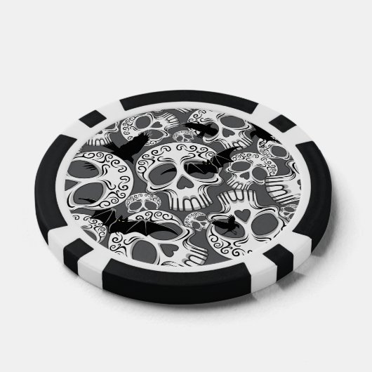 Schedel Halloween Decoratieve Calaveras Poker Chips (Enkel)