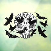 Schedel Halloween Decoratieve Calaveras Raamsticker (Vel 3)