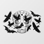 Schedel Halloween Decoratieve Calaveras Raamsticker (Vel)