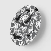 Schedel Halloween Decoratieve Calaveras Ronde Klok (Hoek)