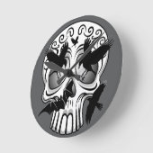 Schedel Halloween Decoratieve Calaveras Ronde Klok (Hoek)