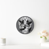Schedel Halloween Decoratieve Calaveras Ronde Klok (Huis)