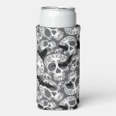 Schedel Halloween Decoratieve Calaveras Seltzer Blikjeskoeler (Seltzer Voorkant)