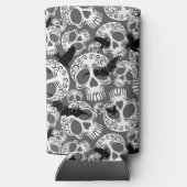 Schedel Halloween Decoratieve Calaveras Seltzer Blikjeskoeler (Achterkant)