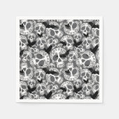 Schedel Halloween Decoratieve Calaveras Servet (Voorkant)