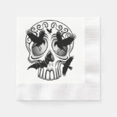 Schedel Halloween Decoratieve Calaveras Servet (Voorkant)