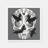 Schedel Halloween Decoratieve Calaveras Servet (Voorkant)