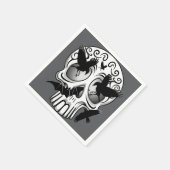 Schedel Halloween Decoratieve Calaveras Servet (Hoek)