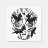 Schedel Halloween Decoratieve Calaveras Servet (Voorkant)