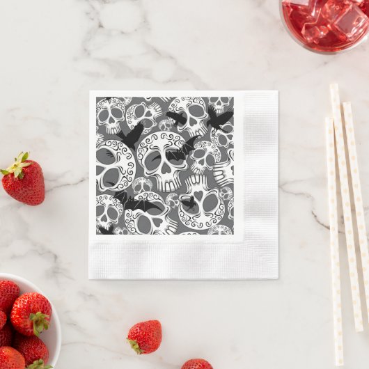 Schedel Halloween Decoratieve Calaveras Servet (Insitu)
