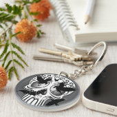 Schedel Halloween decoratieve Calaveras Sleutelhanger (Voorkant Rechts)