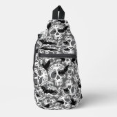 Schedel Halloween Decoratieve Calaveras Sling Bag (Voorkant)