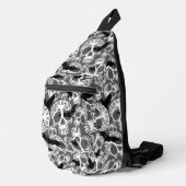 Schedel Halloween Decoratieve Calaveras Sling Bag (Rechterhoek)