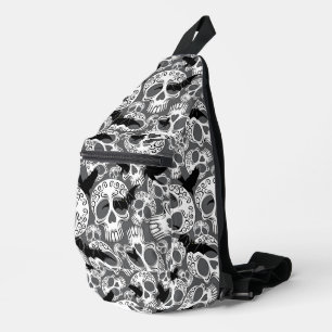 Schedel Halloween Decoratieve Calaveras Sling Bag