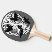 Schedel Halloween Decoratieve Calaveras Tafeltennisbatje (Zijkant)